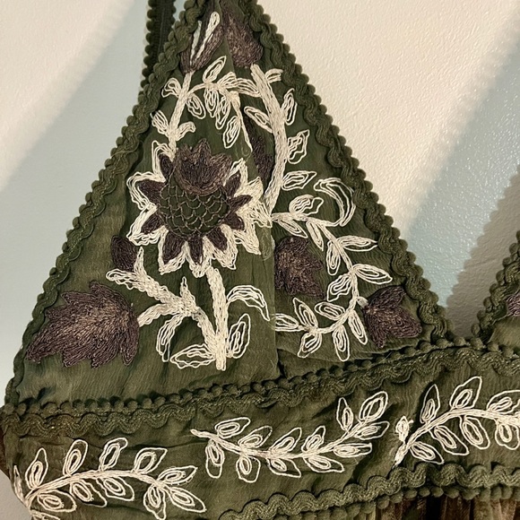 NWOT Free People Maxi Summer Dress with embroidery - Picture 3 of 5